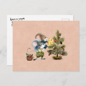 Card (10,8 x 14,2 cm) - Two Little Mice Briefkaart (Voorkant / Achterkant)