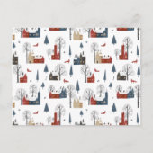 Card (10,8 x 14,2 cm) - Winter Pattern Briefkaart (Voorkant)