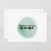 Card 10,8 x 14,2cm - Happiness Is Being A Grandpa Briefkaart (Voorkant / Achterkant)