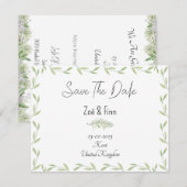 Card (10,8 x 14 cm) - Save The Date (Voorkant / Achterkant)
