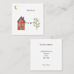 Card (6,3 cm x 6,3 cm) - New House Informatiekaartje