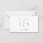 Card (8,9 x 5,1 cm) - Save The Date Notitiekaartje (Voorkant)