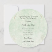 Card (Circle) - Birth Announcement Ocean Kaart (Achterkant)