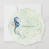 Card (Circle) - Birth Announcement Ocean Kaart (Voorkant)