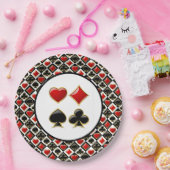 Card Deck Suits Papieren Bordje (Feest)