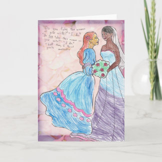 Card - Do You Take This Woman Kaart