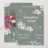 card Invitation (Devant / Derrière)