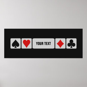 Card Player custom poster