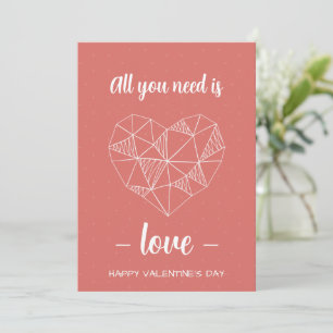Card Romantique Valentijnsdag Feestdagenkaart