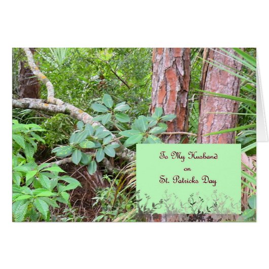 Card St. Patrick's Day for Husband (Devant horizontal)
