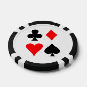 Card Suits Design Poker Chips (Enkel)