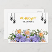 CARD THANK YOU BRIEFKAART (Voorkant / Achterkant)