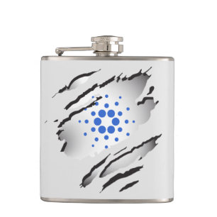 Cardano Torn Afbeelding en Logo erlenmeyer Heupfles