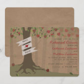 Cardboard geïnspireerd Apple Orchard repetitie din Kaart (Voorkant / Achterkant)