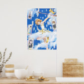 Cardcaptor Sakura in blauw Poster (Keuken)
