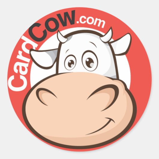 CardCow  Briefkaarten Sticker (Voorkant)