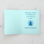 Carde bonnes fêtes la carte bleue classique (Intérieur)