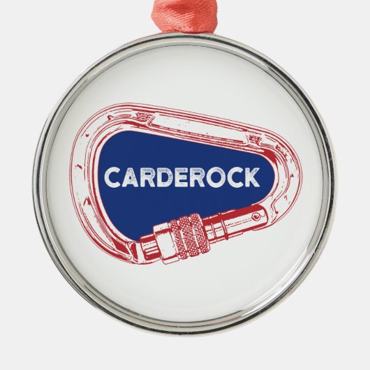 Carderock cliché Carabiner Metalen Ornament (Voorkant)