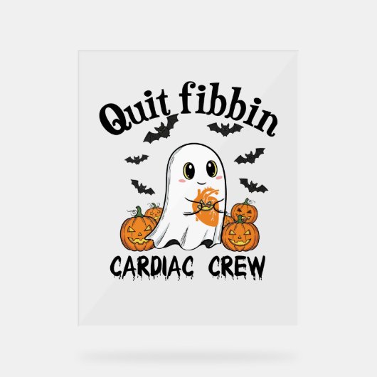 Cardiac Crew Funny Boo-Ghost Citrouille (Recto)