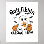 Cardiac Crew Funny Boo-Ghost Pumpkin Poster (Voorkant)