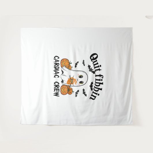 Cardiac Crew Funny Boo-Ghost Pumpkin Wandkleed (Voorkant (horizontaal))