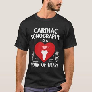Cardiale echografie echografie tech echograaf t-shirt
