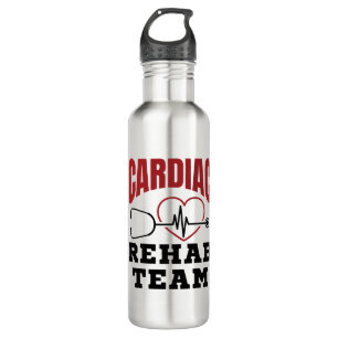 Cardiale rehab team cardioloog verpleegster waterfles 