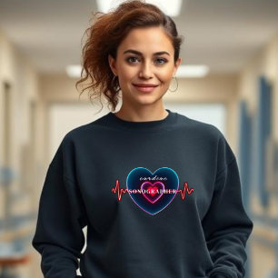 Cardiale Sonograaf Hartslag Hart met EKG Trui