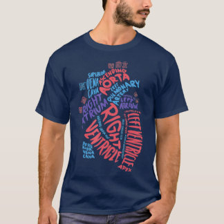 Cardiale Verpleegkundige Anatomische Hart Cardiolo T-shirt