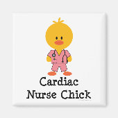 Cardiale Verpleegster Chick Magnet Magneet (Voorkant)