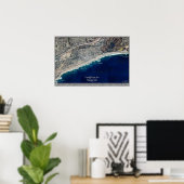 Cardiff by the Sea, affiche satellite californienn (Bureau à domicile)