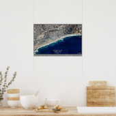 Cardiff by the Sea, affiche satellite californienn (Cuisine)