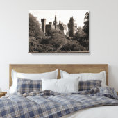 Cardiff Castle II - Sepia Canvas Afdruk (Insitu (Slaapkamer))