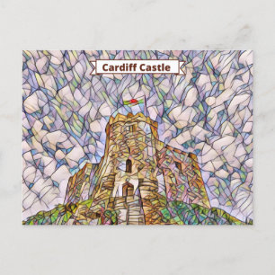 Cardiff Castle Keep Briefkaart