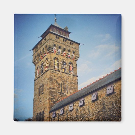 Cardiff Castle Magnet Magneet (Voorkant)