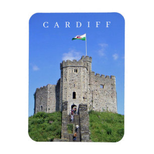 Cardiff Castle uitzicht koelkastmagneet Magneet