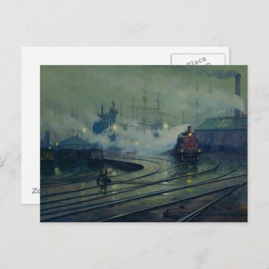 Cardiff Docks, 1896 Briefkaart (Voorkant / Achterkant)
