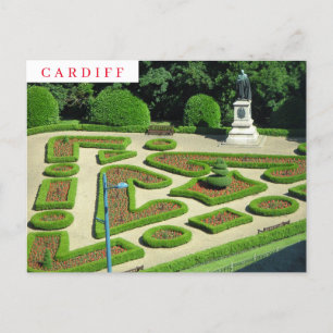 Cardiff Friary Gardens vue carte postale