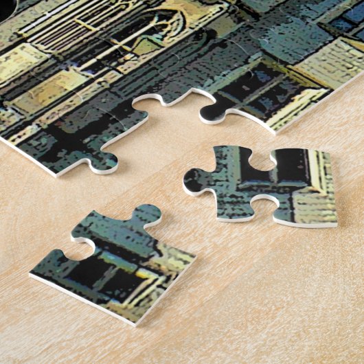 Cardiff Square Puzzle Legpuzzel (Zijkant)