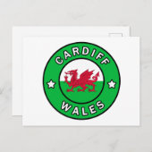 Cardiff Wales Briefkaart (Voorkant / Achterkant)