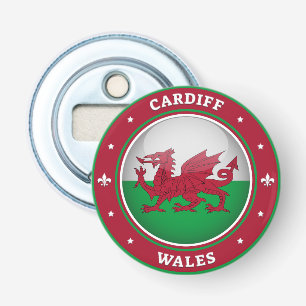 Cardiff Wales Button Flesopener