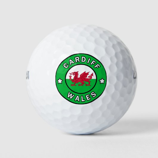 Cardiff Wales Golfballen (Voorkant)