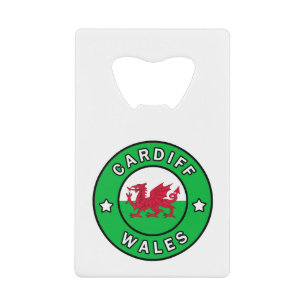 Cardiff Wales Kredietkaart Flessenopener