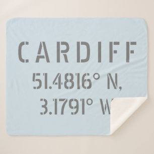 Cardiff Wales Latitude & Longitude Sherpa Deken
