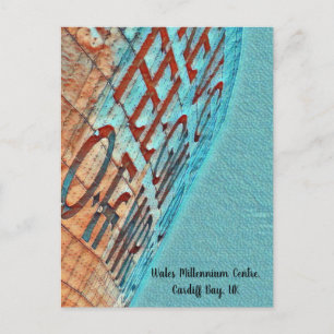 Cardiff Wales Millennium Centre Celtic Text Party Briefkaart