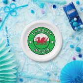 Cardiff Wales Papieren Bordje (Feest)