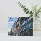 Cardiff Wales Welsh City Reizen Briefkaart (Staand voorkant)