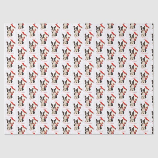 Cardigan Corgi Kerstmis Tissuepapier (Voorkant)