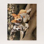 Cardigan en Pembroke Welsh Corgis Legpuzzel (Verticaal)