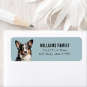 Cardigan Welsh Corgi Adresse de retour Étiquettes (En situation)